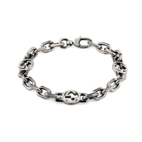 gucci men's leather bracelet|gucci silver bracelet for men.